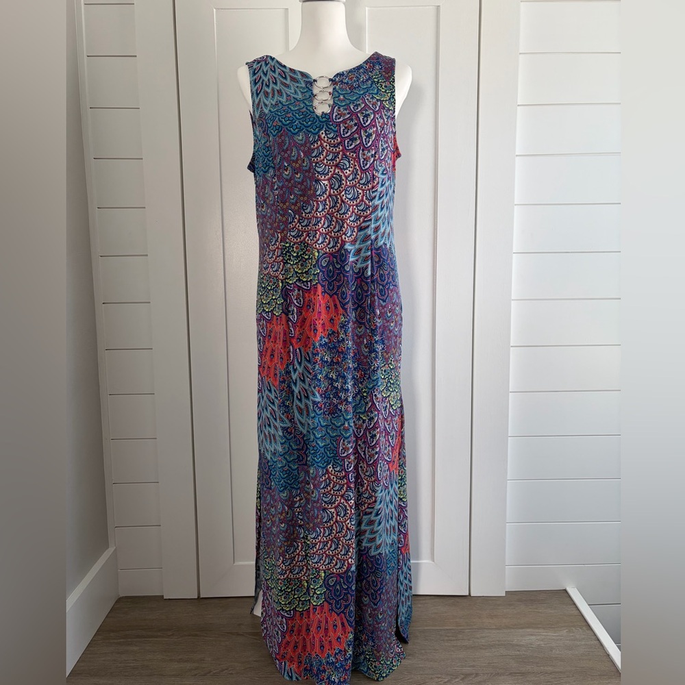 MSK Multicolor Paisley Dress